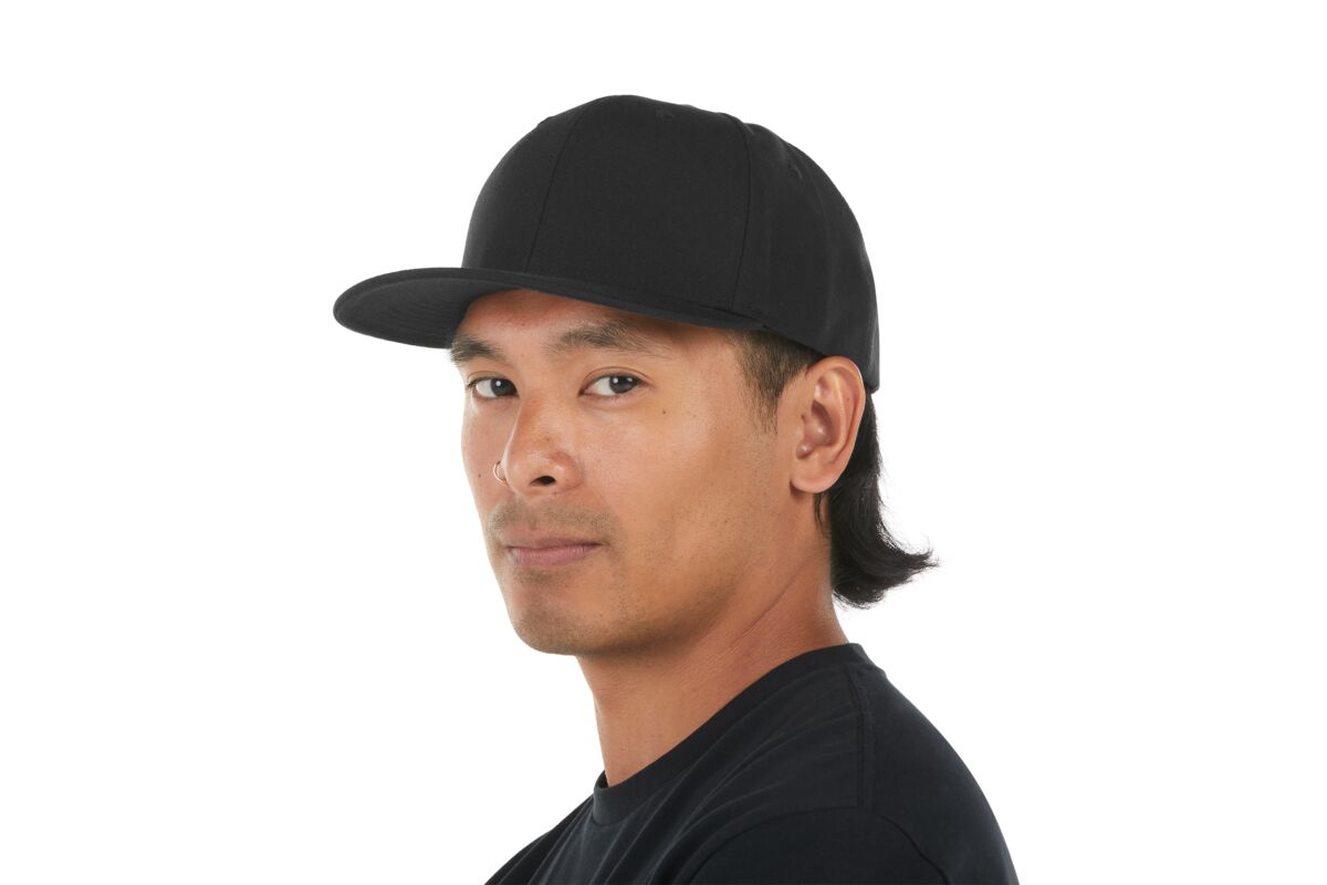 recycled-poly-classic-6-panel-hat-o9 WebPDP-HAT001002_Recycled_Poly_Classic_6Panel_Hat_Black_Studio_Harper_Studios_0723_Side_3__HAT001002OS.jpg
