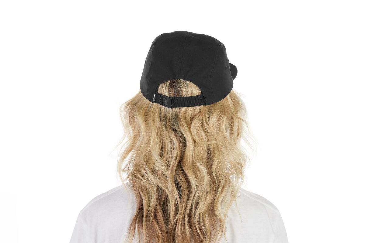 recycled-poly-flat-brim-5-panel-hat-c6 WebPDP-HAT003002_Recycled_Poly_Flat_Brim_5Panel_Hat_Black_Studio_Harper_Studios_0723_Back__HAT003002OS.jpg